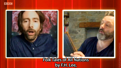 Michael Sheen And David Tennant On The One Show Playing A Guessing Game About Objects They Got From Sets.