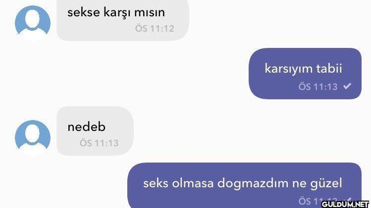 sekse karşı mısın nedeb ÖS...