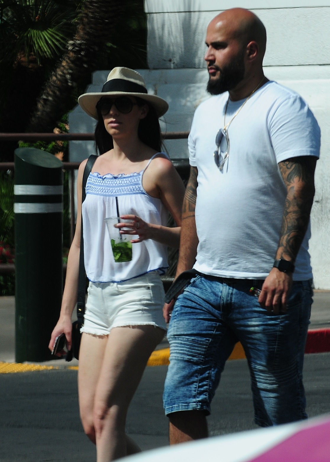 She then crossed the strip right in front of me. She saw me shooting and what did