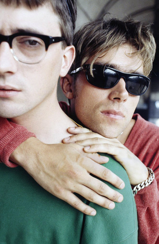 Graham Coxon And Damon Albarn Pose Under London’s Westway, 1995