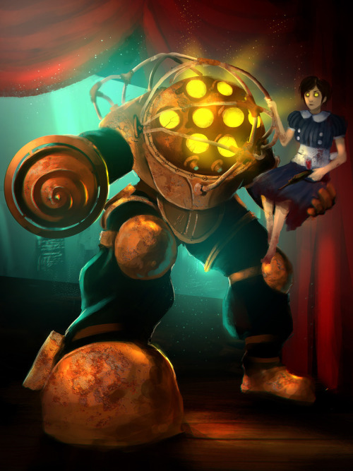 Big Daddy (Mr. Bubbles) Art by Caio Santoshttp://surugamonkey.deviantart.com/