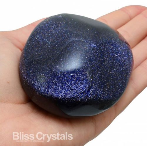 gorgeousgeology:Jelly’s Favourite Mineral: Blue Goldstone. Blue Goldstone is a dark midni