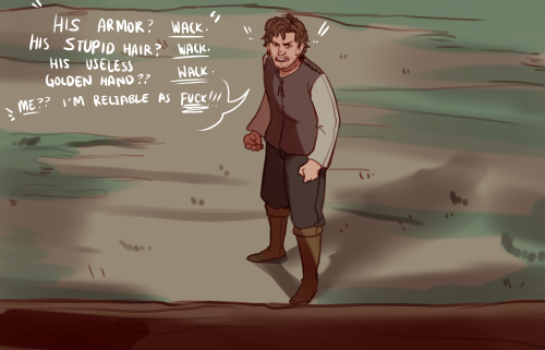 knifeears:knifeears: hyle outside of brienne’s cabin in the quiet isle (post LSH)  am absolutely STI