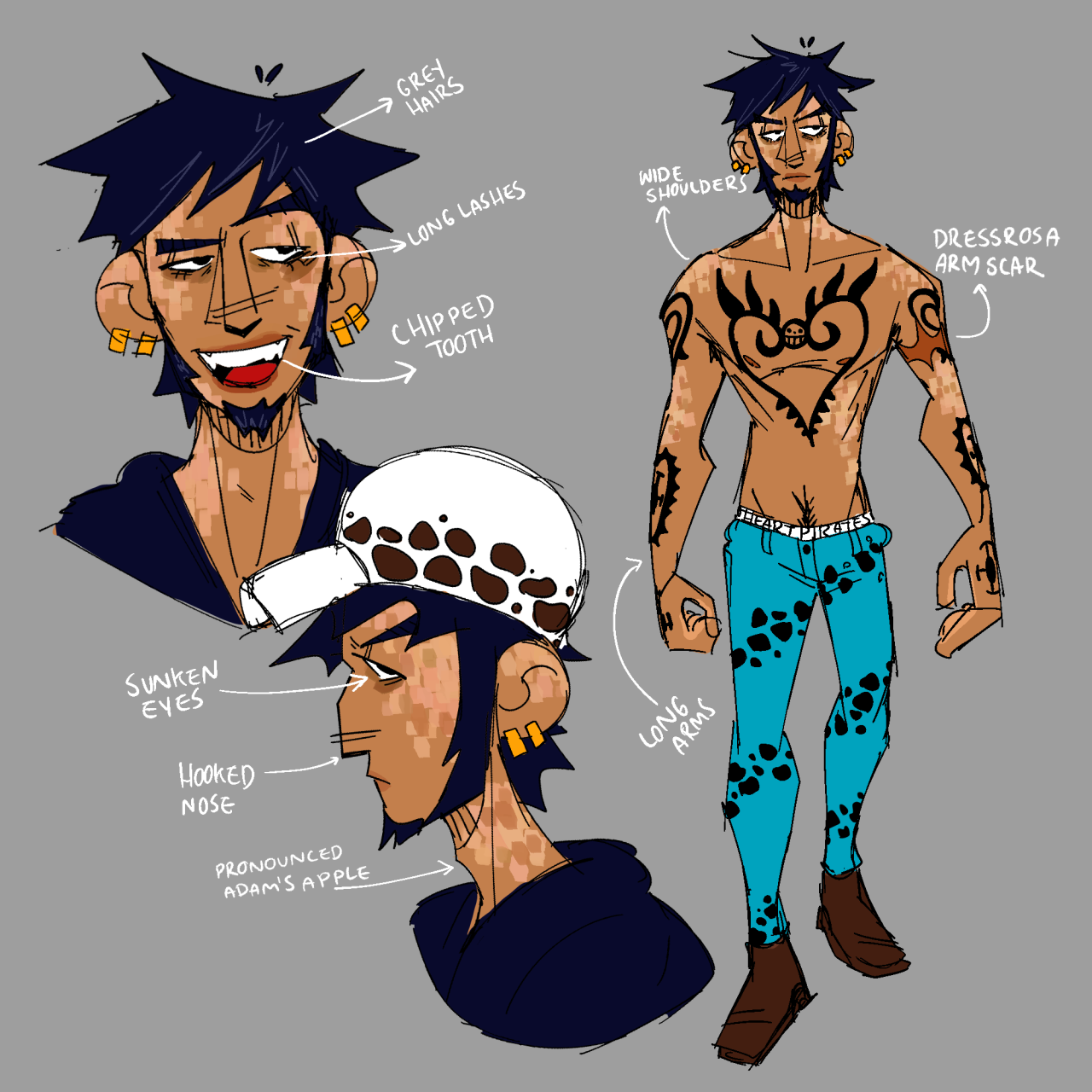 Trafalgar Law (One Piece) : r/ClipStudio