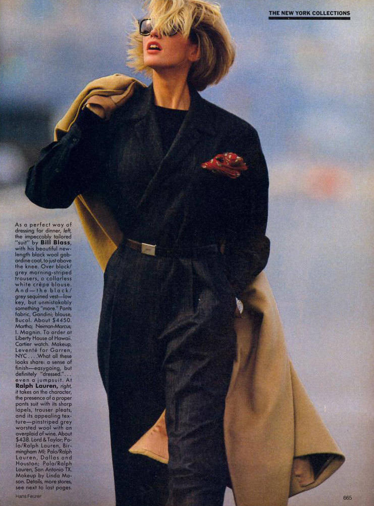 80s-90s-supermodels:  “A New Approach”, VOGUE US, September 1984Photographer: