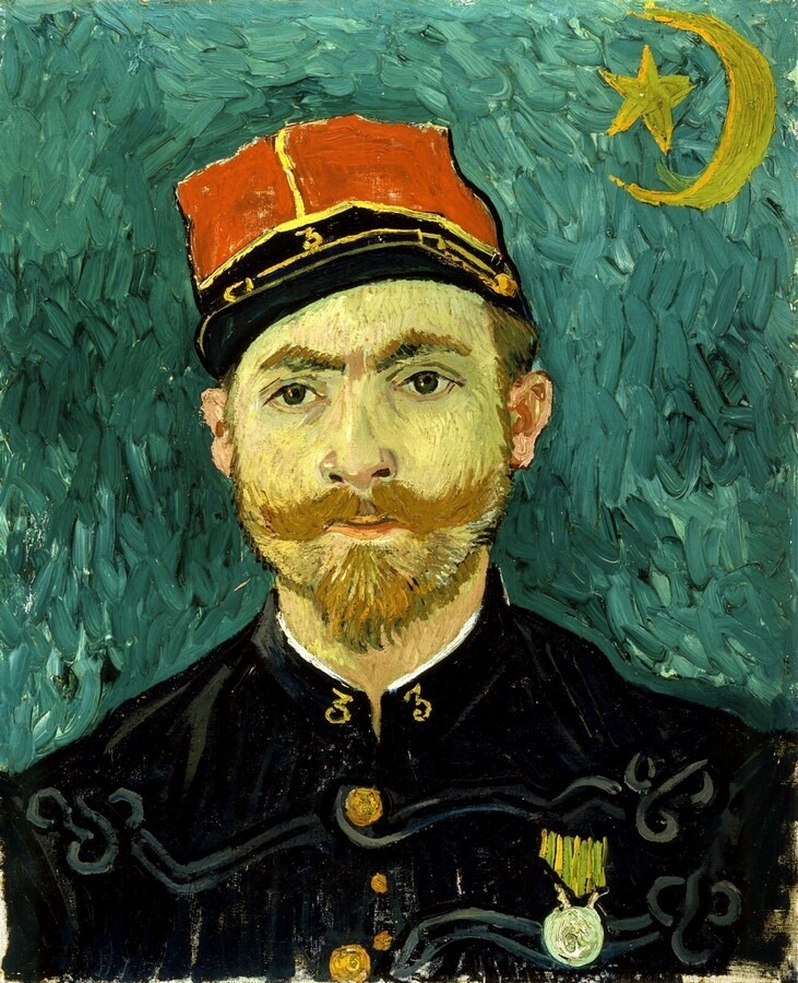 Van Gogh pintura retrato de Eugene Boch 