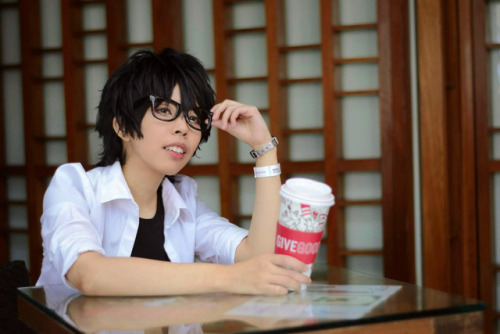 “Want some cofveve?” I finally put use on my free Akira Kurusu wig. At Comic Fiesta 2k17