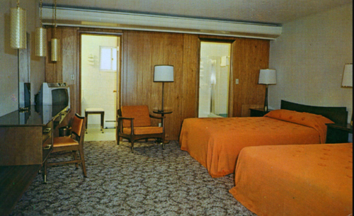 deadmotelsusa:Motel rooms of the 1960′s