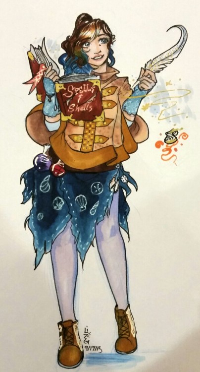 mpuzzlegirl: wizqevelynart I have finished drawing my witchsona! I thought it would be cute to have 