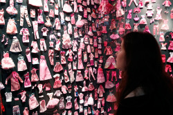 tomfordvelvetorchid:  thedollcafe:  Wall of Barbie Fashions                on display at the Paris Museum of Decorative Arts           @iloveyoualways4ever