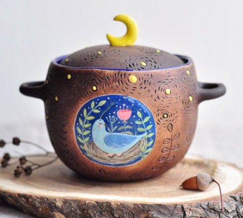 sosuperawesome:Bowls / Mugs / Sugar Bowls Gnome Home Ceramics on Etsy