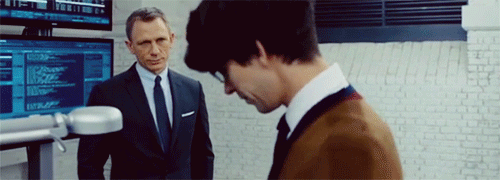 bahaghari:  infinite list of favorite skyfall moments: bond and q smiling