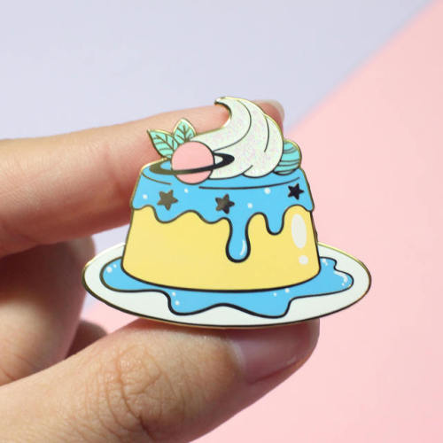 sosuperawesome:  Intergalactreat Enamel Pins by From Jae on Etsy  See our ‘enamel pins’ tag  I love the third one :3