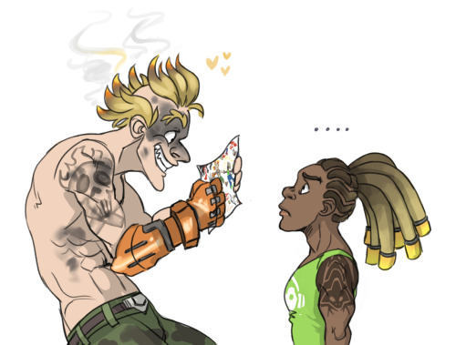 tmirai-art: Junkrat’s actual ult is “Aggressively Enthusiastic Friendship.” @bitey