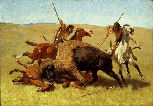 The Buffalo Hunt, Frederic Remington, 1890