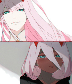 aku-no-homu: zero two by artist 听 (@lingye_mdr, weibo)