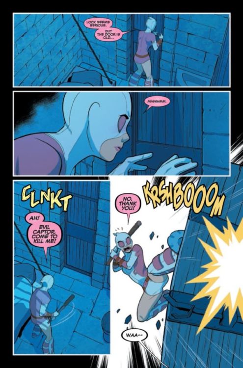 The Unbelievable Gwenpool #12 is out today!!  Writer: Christopher HastingsArtist: Gurihiru Cove