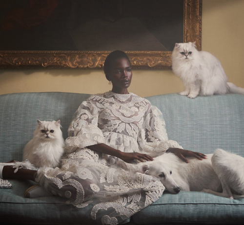 leah-cultice:Aamito Lagum by Richard Phibbs for Harper’s Bazaar UK April 2019