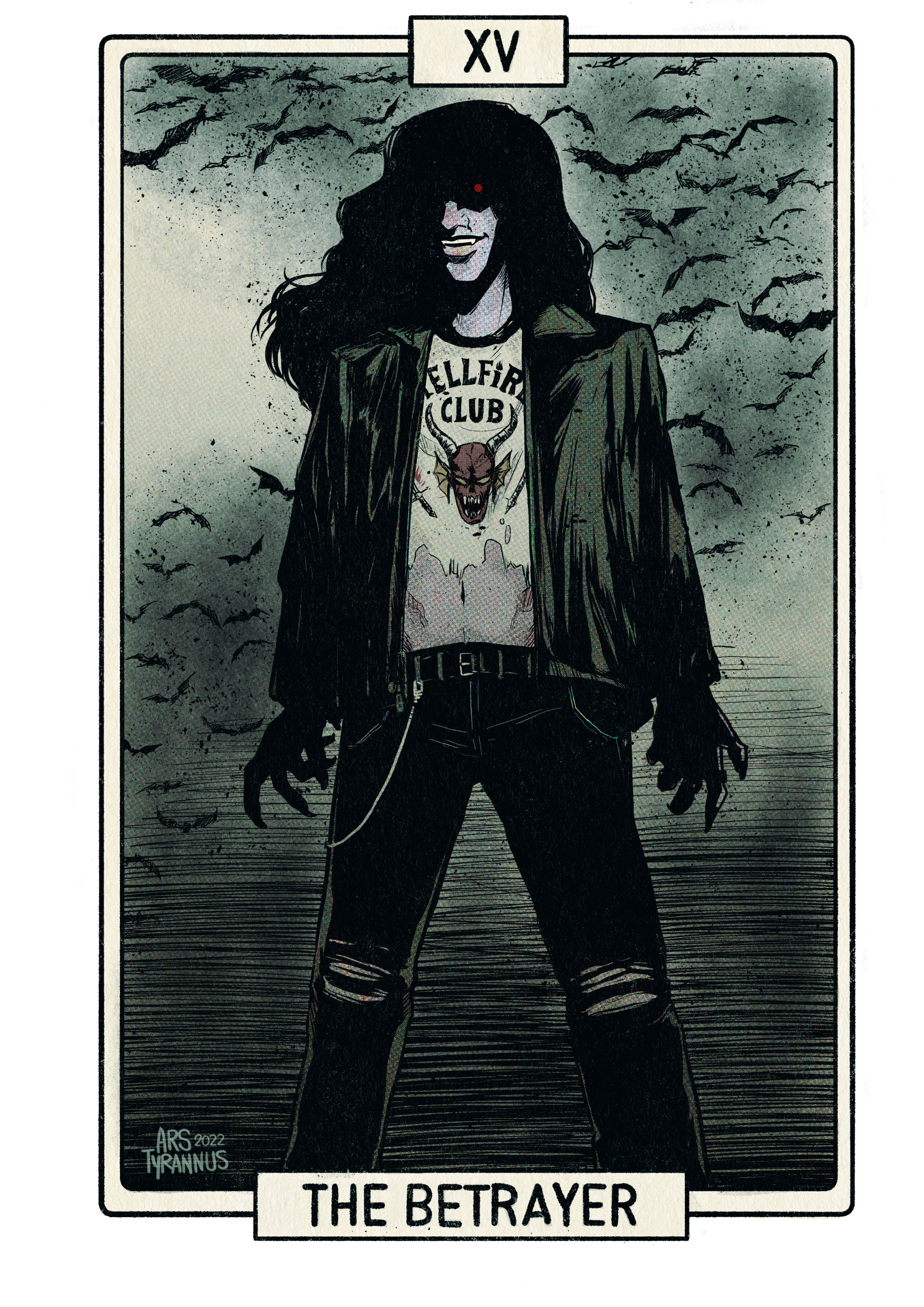 arstyrannus:The full set of steddie/eddie/steve tarot cardsI don&rsquo;t have