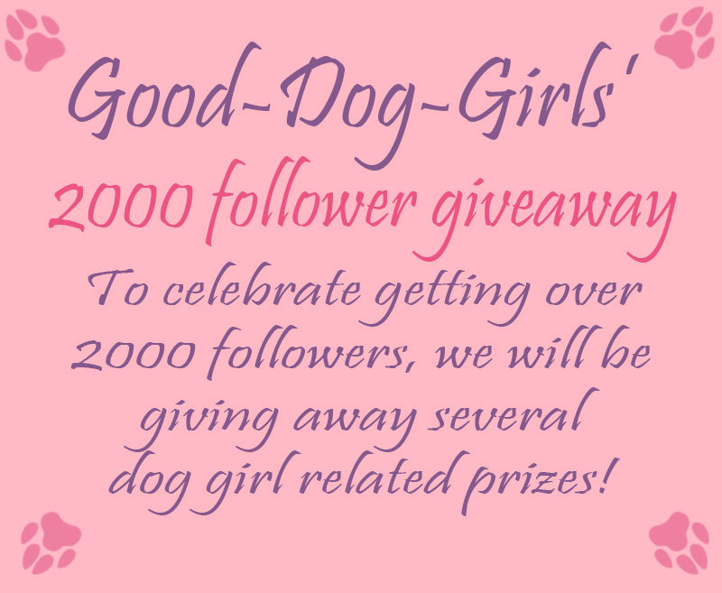 Presenting:Good-Dog-Girls’ 2000 Follower GiveawayTo Celebrate getting over 2000