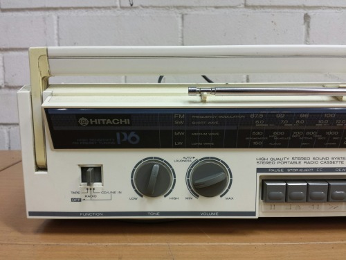 Hitachi TRK-P6E Ghetto Blaster, 1986