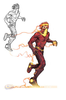 dcuniversepresents:  Justice league 3000 Flash. Design by Howard Porte