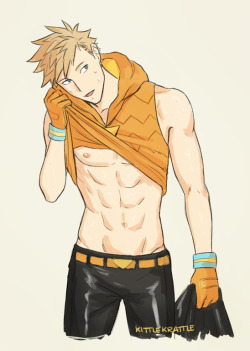 kittlekrattle:  spark and his clothes…..///