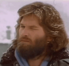 retropopcult:Kurt Russell being interviewed in Alaska on location for “The Thing”, 1981.