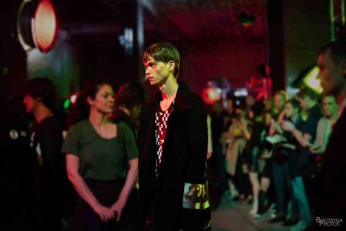 Jake Love at Raf Simons SS15 in Paris.Credits : @boutaynaphotos