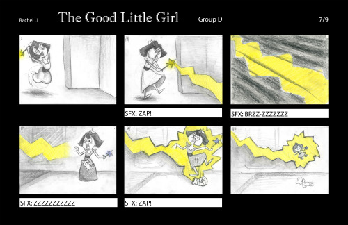 Final story idea developed from the poem “The Good Little Girl”.