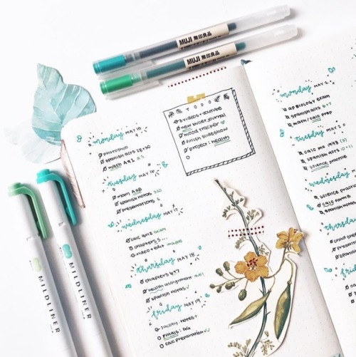 bullet journal pages from march to may with cursive headers, i have a tutorial on how to improve you