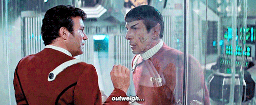 jim-kirk:I never took the Kobayashi Maru test until now. What do you think of my solution?