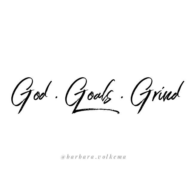 God Goals Grind Bookmark