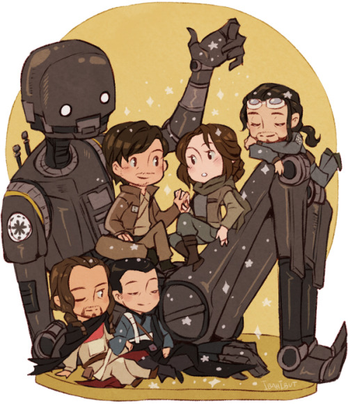 ibahibut:Happy late May The 4th be with you all~ Here K2SO throwing some stardust to Rogue One famil