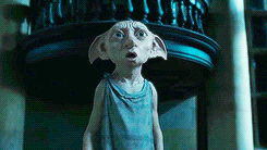 cleopctra: “This, sir?” said Dobby, plucking at the pillowcase. “‘Tis a mark of the house-elf’s enslavement, sir. Dobby can only be freed if his masters present him with clothes, sir. The family is careful not to pass Dobby even a sock,