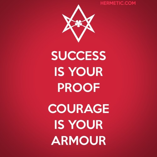 Unicursal SUCCESS IS YOUR PROOF Propaganda Poster from Hermetic Library Office of the Ministry of In