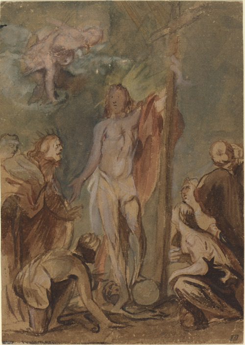 The Risen Christ Surrounded by Saints JanBoeckhorst (Flemish, born Germany; 1604–1668)ca. 1660Colore