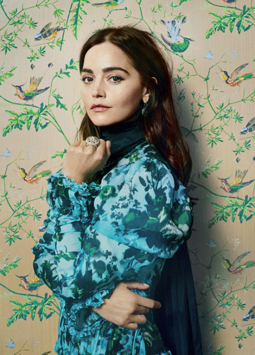 britishladiesdaily:Jenna Coleman photographed for Harper’s Bazaar UK