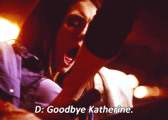 iwantyoudamon:  AU: Damon stabs Katherine with the traveler’s knife, reuniting himself with Elena.