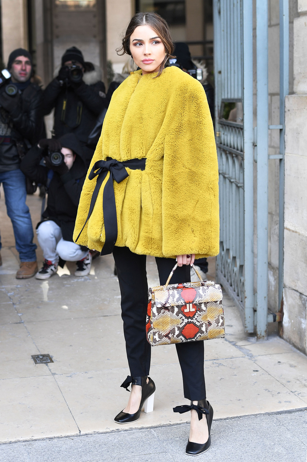 Street Couture — Olivia Culpo at Paris Fashion Week Fall 2018 Ready...