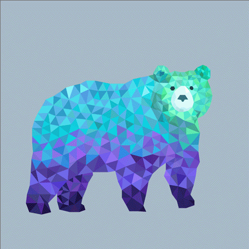 ronenv-post:   Gifs remixed from Pasquale’s Trianganimals.