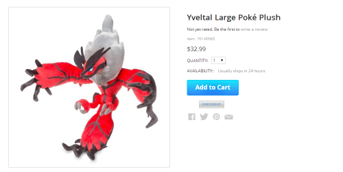 Another Pokemon Center Preview: Charizard Charcoal Mug (14.95), Yveltal Large Poke-Plush (32.99) and