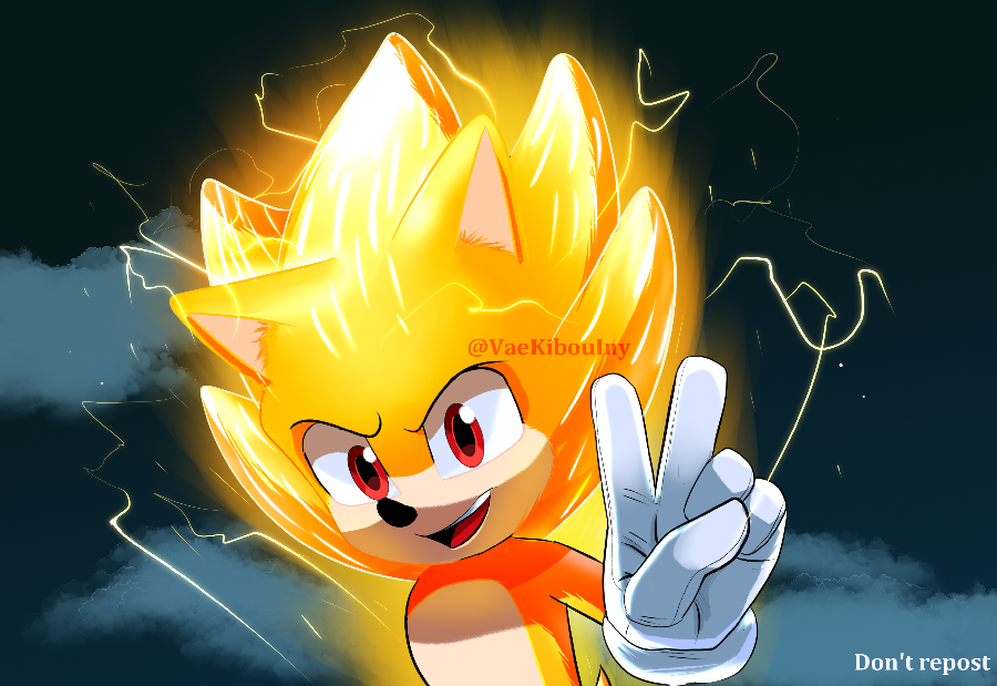 Super sonic 💛⚡  Sonic the movie, Sonic, Sonic fan art