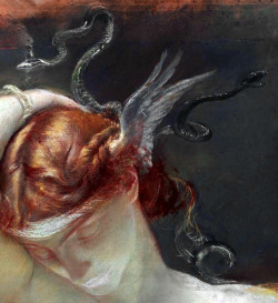 aqua-regia009: Study for the Head of the Gorgon (Detail), 1895Giulio Aristide Sartorio  