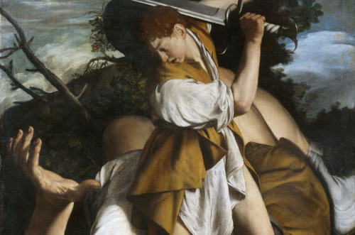 Orazio Gentileschi, David and Goliath (c. 1605-7), National Gallery of IrelandI love the massive han