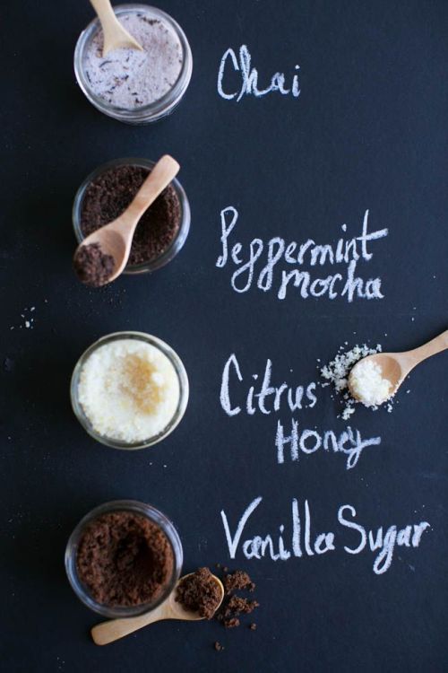DIY Beauty Scrubs for Gift Giving from Hello Natural.You can make these salt and sugar DIY Beauty Sc