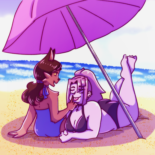 beach date wish fulfillment via my vampire/werewolf girlfriends ✨✨