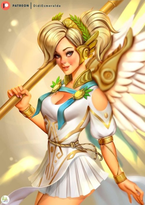 didiesmeralda: Mercy Summer Games Skin 2017 by Didi-Esmeralda   Others versions - rewards on Patreon  