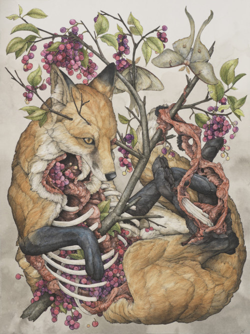 actegratuit:    Lauren Marx is currently exhibiting at Roq la Rue together with Travis Louie.    Puf!! Arte!!