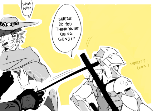 genbooty:    this was someone highlight, reaper had a double kills then turn around and saw mccree with an enemy genji, he did a cheer emote for genji and reaper just one shot genji while mccree watch in pain lol it was funny.    